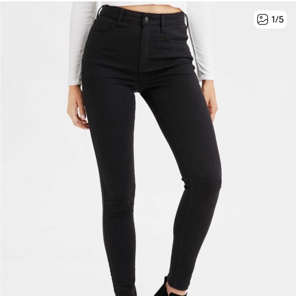 American Eagle Outfitters Black High Rise Women Jeans